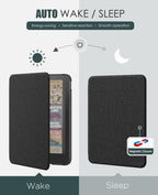 MoKo Case for 7" Kindle Paperwhite 12th Gen&Colorsoft 2024, Space Gray