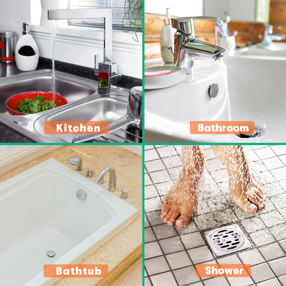 Drain Snake Hair Clog Remover - Shower Sink Unclogger Tool