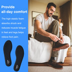 Memory Foam Insoles for Men and Women, Cushioned Shoe Insoles for Running Shoes, Trainers, Work Boots and Walking Shoes, Shock Absorbing Foot Pain Relief Comfort Inner Soles UK Size 3 to 12