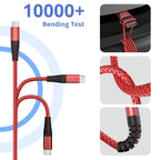 Ofuca USB C Charger Cable,3Pack 6FT/1.8M USB A to USB C Cable