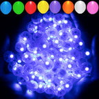 Aogist 200pcs 10-Colors Mini Lights with Hook,Long Standby Time Waterproof LED Balloon Light,Battery Powered,Ball Lamp for Balloon Paper Lantern Birthday Party Christmas Halloween