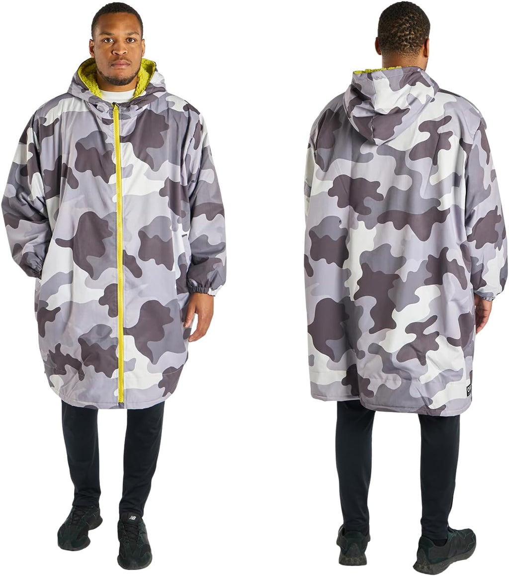 OHS Adults Drying Robe, Water-Resistant Changing Robe Gifts for Women Comfy Sherpa Privacy Robes for Women Men, Stay Dry Jacket Swimming Camping Drying Robes - S/M, L/XL