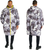 OHS Adults Drying Robe, Water-Resistant Changing Robe Gifts for Women Comfy Sherpa Privacy Robes for Women Men, Stay Dry Jacket Swimming Camping Drying Robes - S/M, L/XL