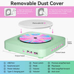 CD Player Portable: Kegaudio CD Players for Home with Speakers Bluetooth
