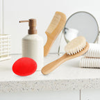 Baby Hair Brush with Wooden Handle and Super Soft Goat Bristles for Newborns, Infant, Toddlers, Kids