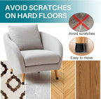 Ansible 24 Pcs Chair Leg Floor Protectors Round