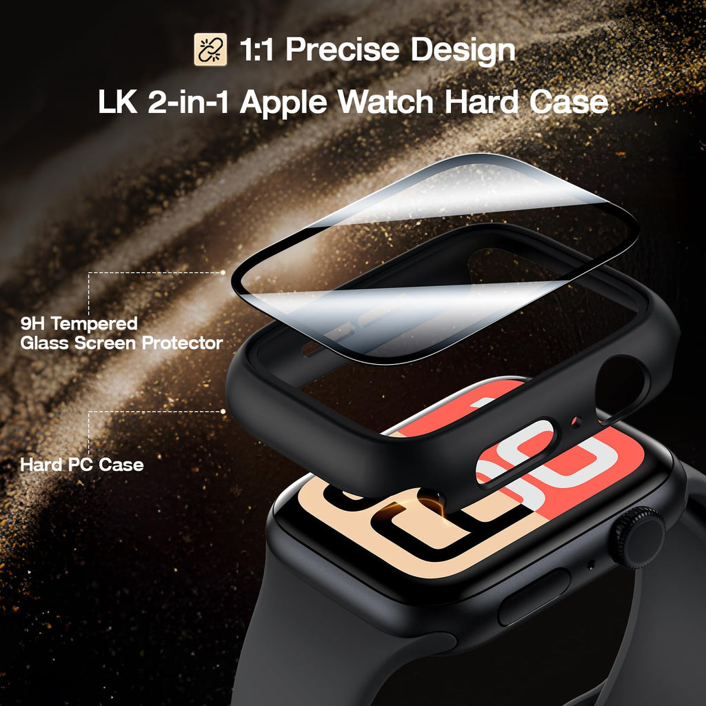 LK 6 Pack Screen Protector for Apple Watch Series 9 8 7 41mm/Series SE 6 5 4 40mm, Screen Protector Compatible for Apple Watch 40/41mm, High Definition, Bubble Free, Clear Flexible TPU Film