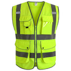 JKSafety Safety Vest for Men Women Reflective Hi Vis JK150 Green 3XL