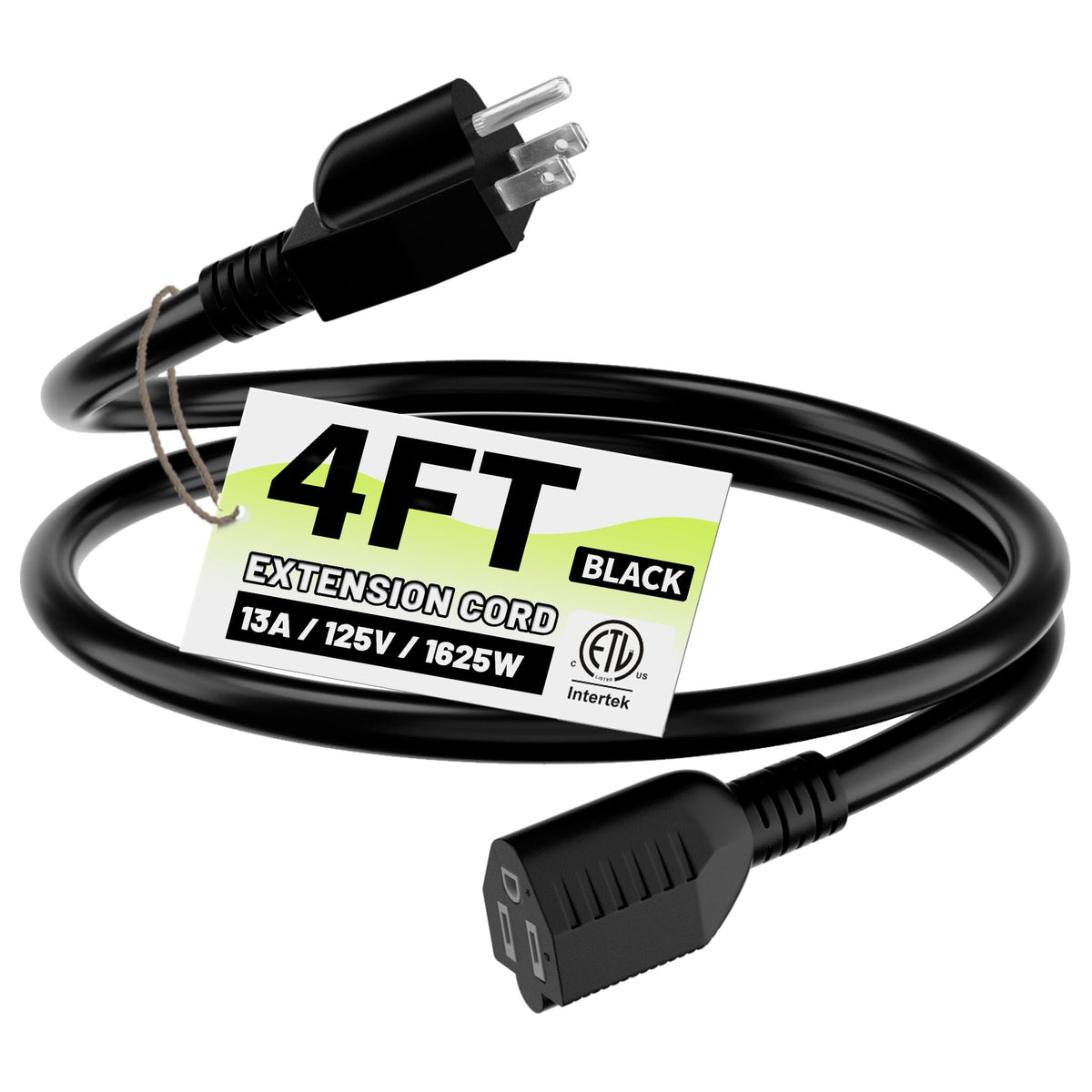 Vockjour 16/3 White Indoor Outdoor Extension Cord 35 Ft Waterproof