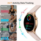 Smart Watch for Women, Answer/Make Call, 1.32'' AMOLED Ultra-Clear Screen Fitness Trackers with Heart Rate/Sleep/SpO2 Monitor, Smartwatch for iPhone/Samsung/Android, 110+ Sport Modes, 3ATM Waterproof