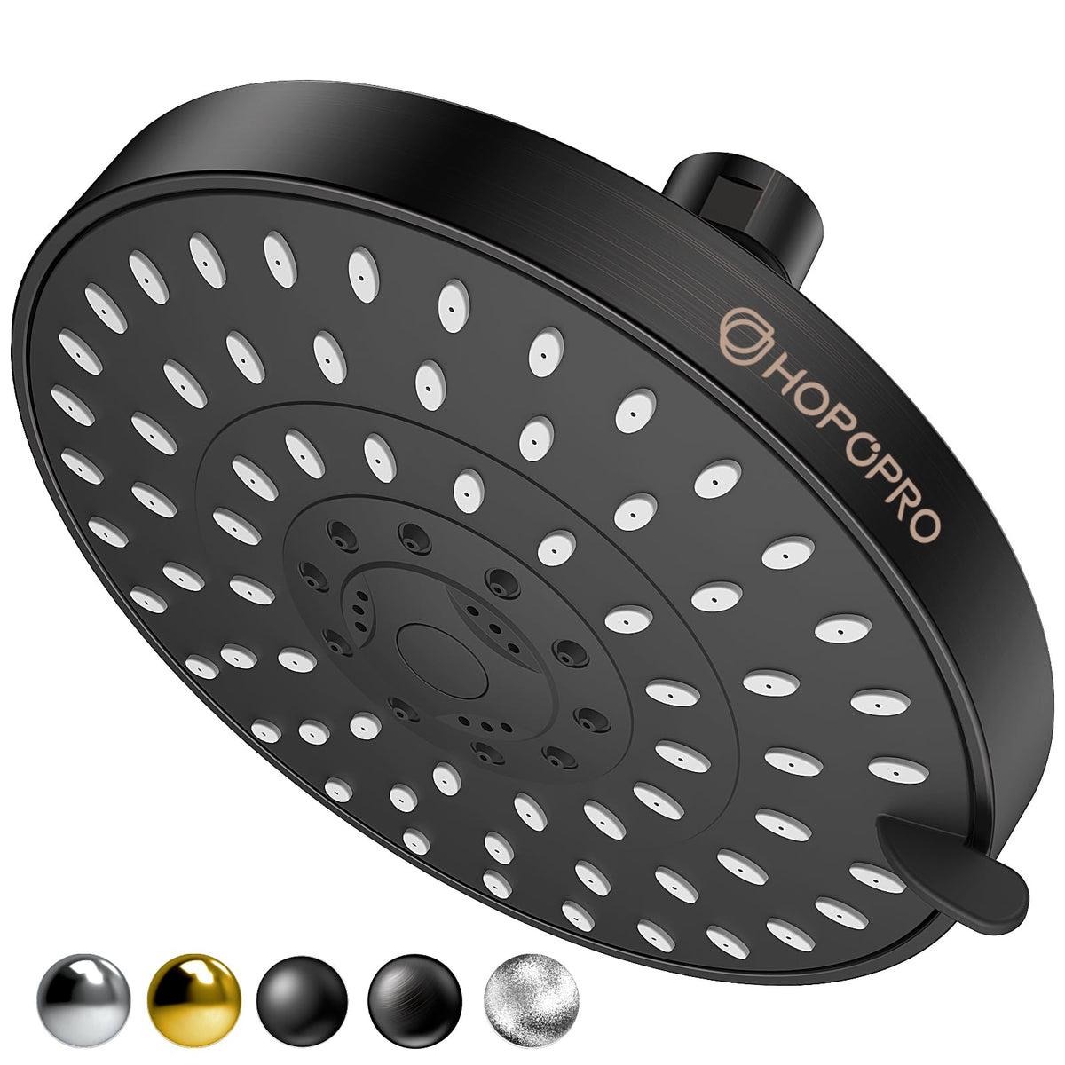 High Pressure Shower Head, HOPOPRO 5-Mode Fixed Showerhead, NBC Recommended
