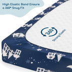 Next to Me Crib Sheets 83x50 cm Fitted 2 Pack Bedside Crib Sheets