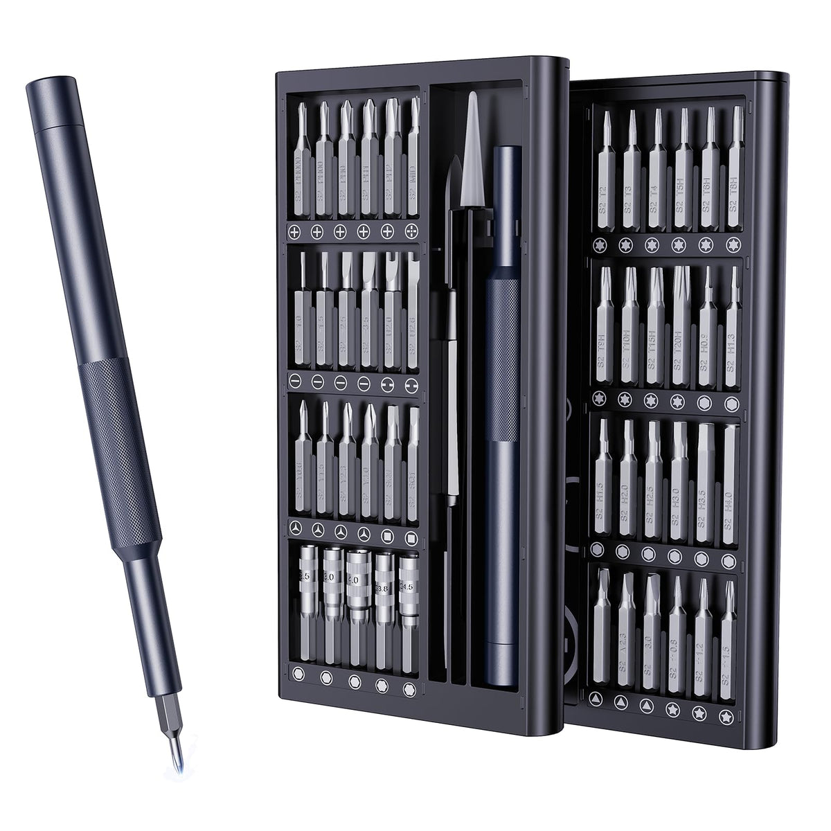 AXTH 25-in-1 Small Precision Screwdriver Set, Professional Magnetic Mini Repair Tool Kit for Phone, Computer, Watch, Laptop, Macbook, Ring Doorbell, Eyeglass, Electronic, [Bearing Steel] Screw Driver