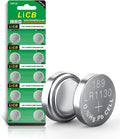 LiCB 10 PCS LR1130 AG10 SR1130 LR54 Battery 1.5V Button Coin Cell Batteries,Used in Many Small Electronics, Watch, Calculators, Toys