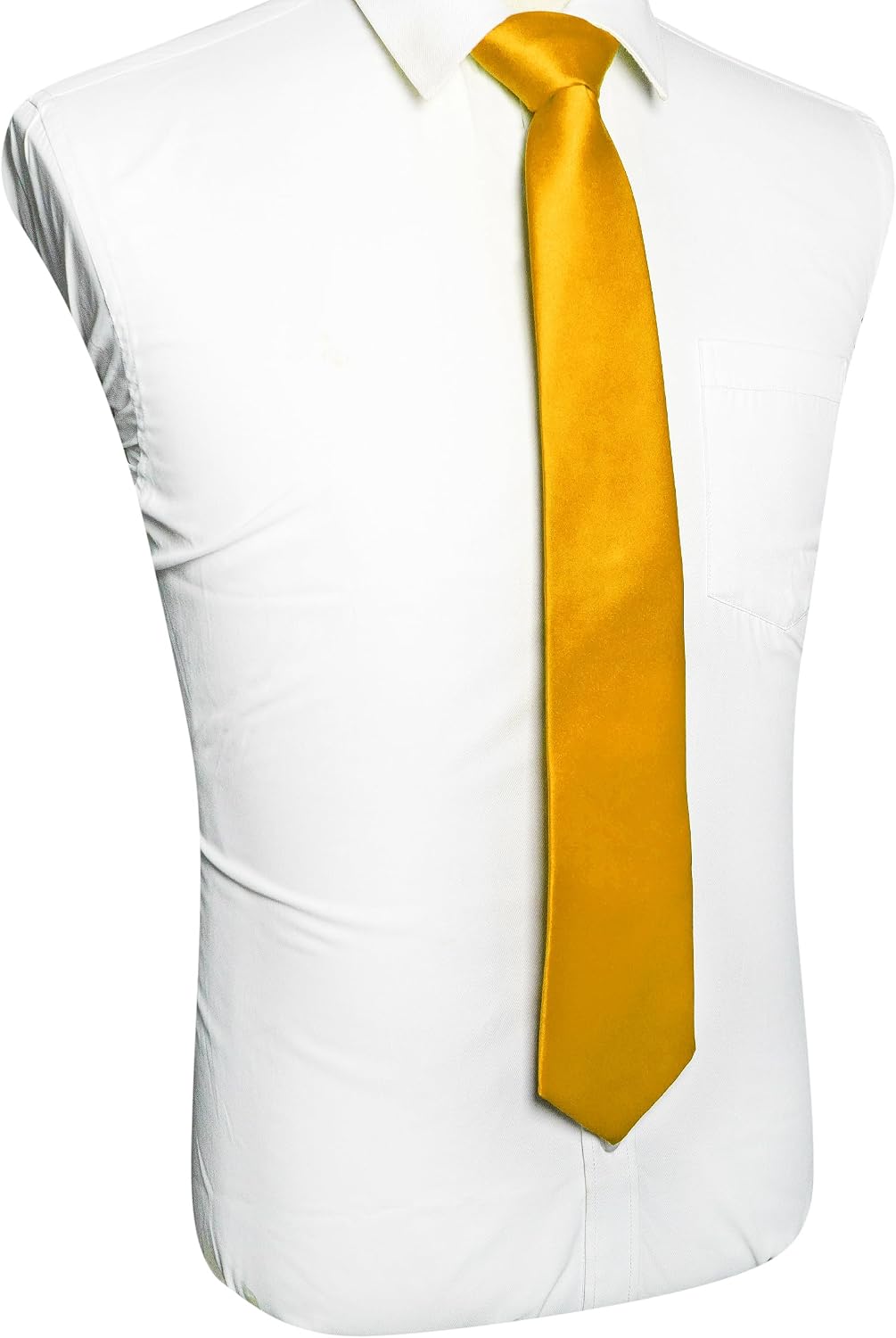 RBOCOTT Solid Color Tie Mens Necktie for Business and Wedding Party