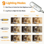 VAVOFO Rechargeable Reading Light, Clip on Book Light for Reading in Bed