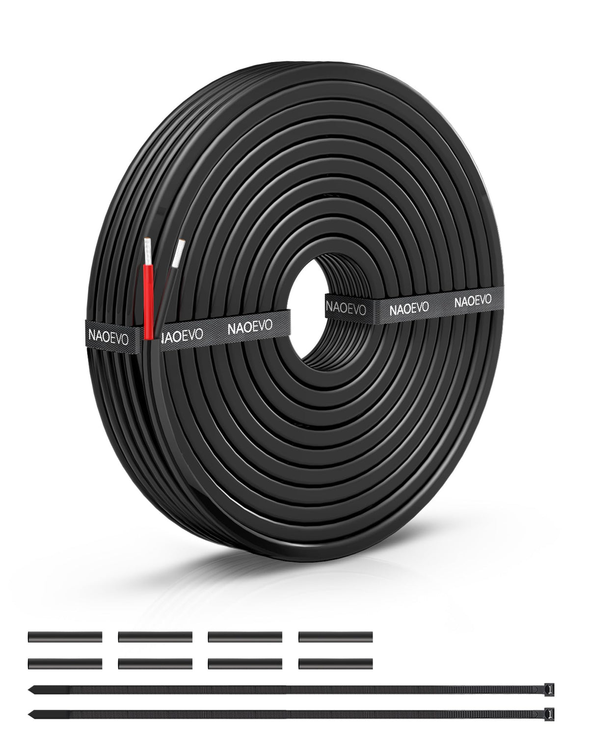 NAOEVO 14 Gauge Wire 3 Conductor, 14 Gauge Automotive Wire 12V Cable, 50FT