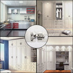 Hinge Repair Plate,2PCS Cabinet Hinge Repair Plate with Customized Screws,Stainless Steel Kitchen Cupboard Door Hinge Repair Brackets with Holes