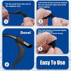 SMARTTOP Eyeglass Ear Grip-20 Pairs eye glasses ear grippers Anti-slip holders for ears,Silicone Ear Hook,glasses ear grip Retainer for Sports Glass Sunglasses Reading