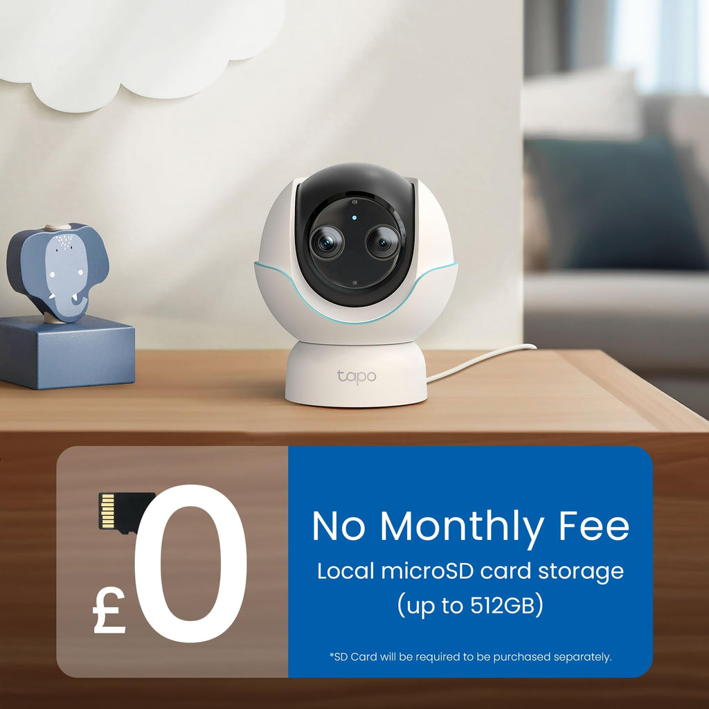 Tapo C200P2 2-Pack Full HD Indoor Security Camera Pet Camera House Security