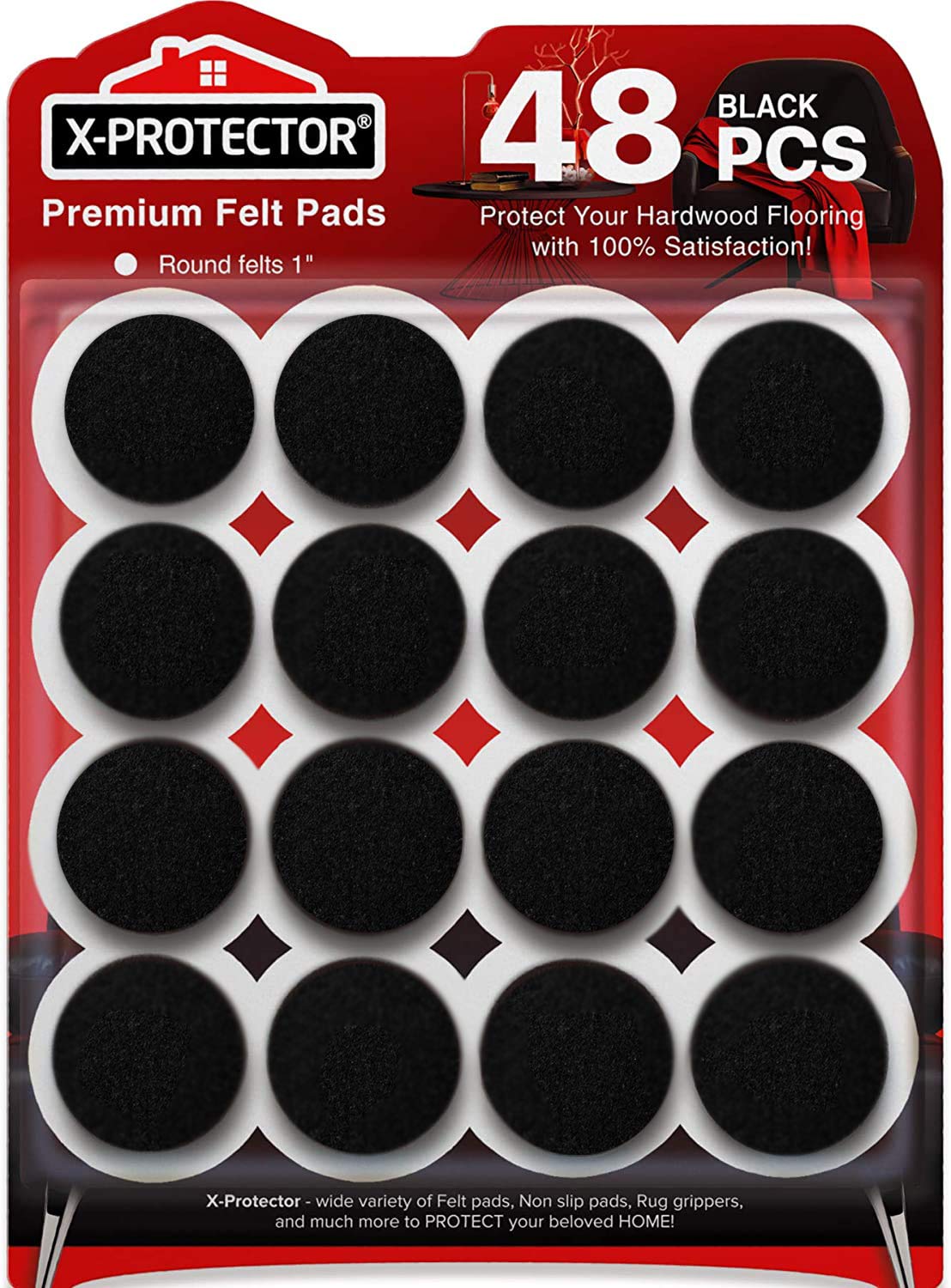Felt Furniture Pads X-PROTECTOR 133 PCS Premium Furniture Pads - Felt Pads