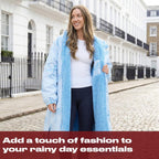 OHS Adults Drying Robe, Water-Resistant Changing Robe Gifts for Women Comfy Sherpa Privacy Robes for Women Men, Stay Dry Jacket Swimming Camping Drying Robes - S/M, L/XL