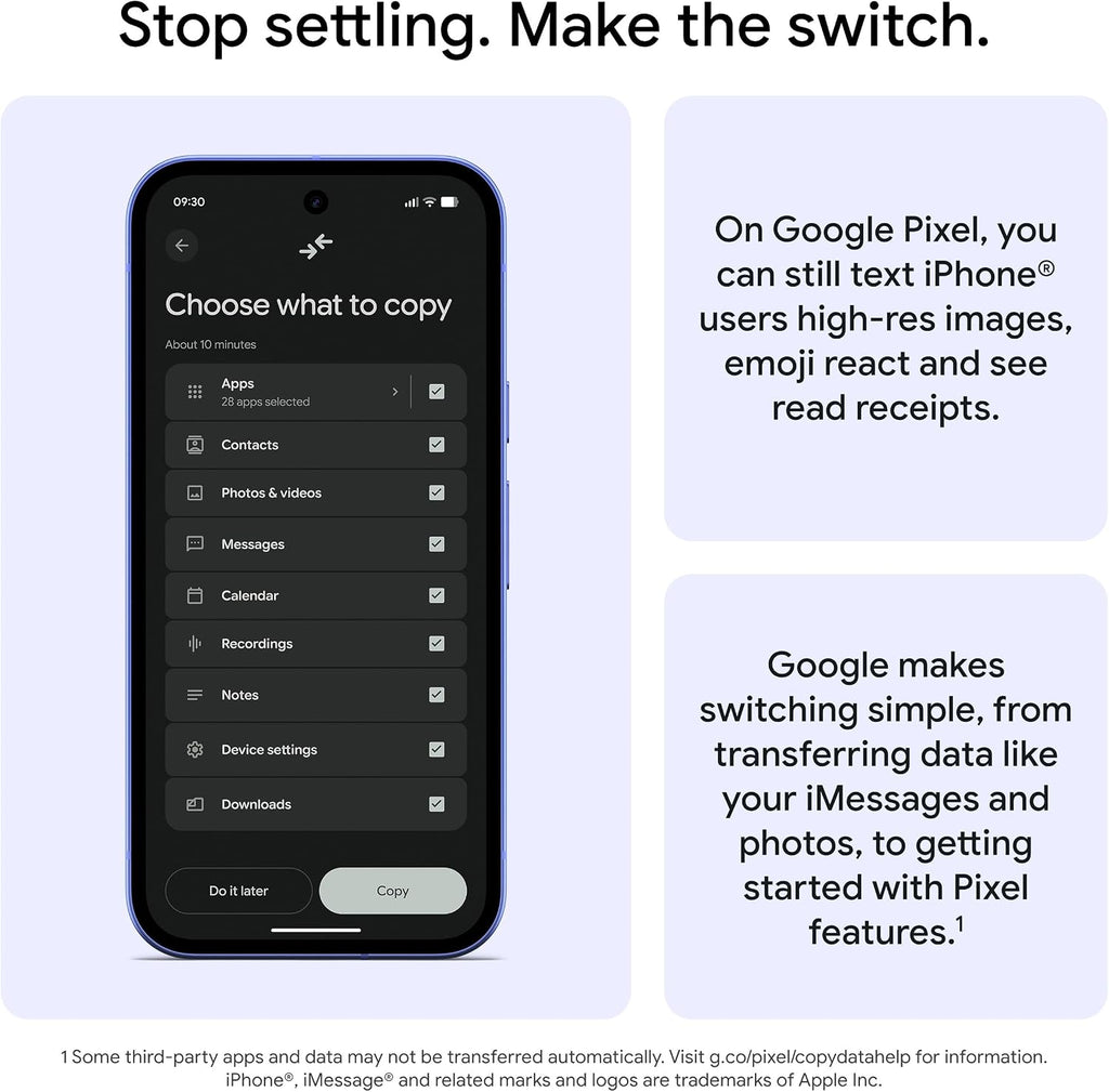 Google Pixel 10a - 7 years of new updates and features, 30+ hours battery, Camera Coach, Gemini Live, Pixel Safe - Fog, 128GB