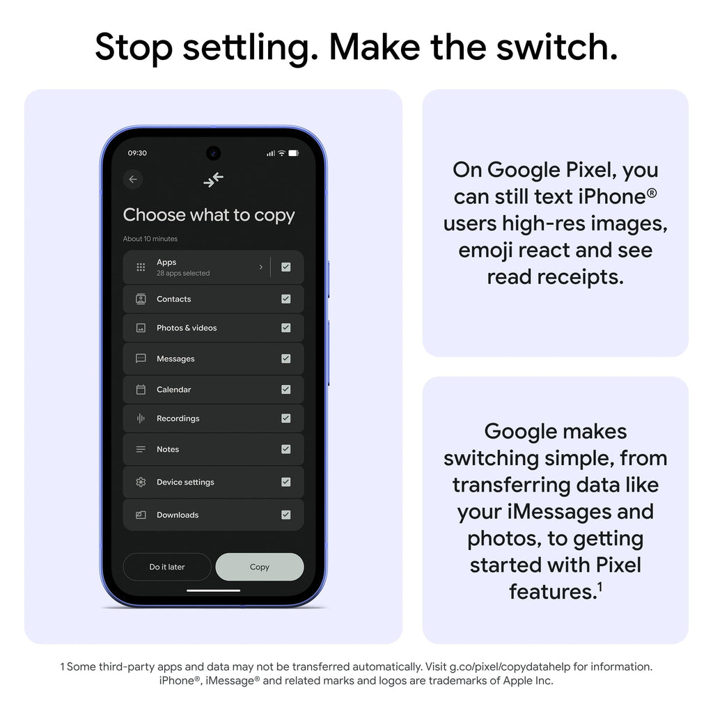 Google Pixel 10a - 7 years of new updates and features, 30+ hours battery, Camera Coach, Gemini Live, Pixel Safe - Fog, 128GB