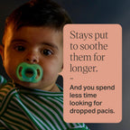 Tommee Tippee Ultra-Light StayPut Night Glow Soother 0-6m Pack of 2