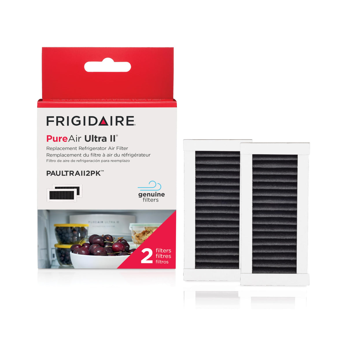 Frigidaire PAULTRA2 Refrigerator Air Filter Replacement, White, 1 Count