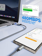 USB C Charger Cable 3M 2Pack Type C Charger Fast Charging 3A Lead Braided for Samsung Galaxy S23 S22 S21 S20 S10 S9 S8 A12 A13 A20e A21s A53 A70,Google Pixel 7 6,Huawei P30 P40,Sony Xperia,Switch,PS5