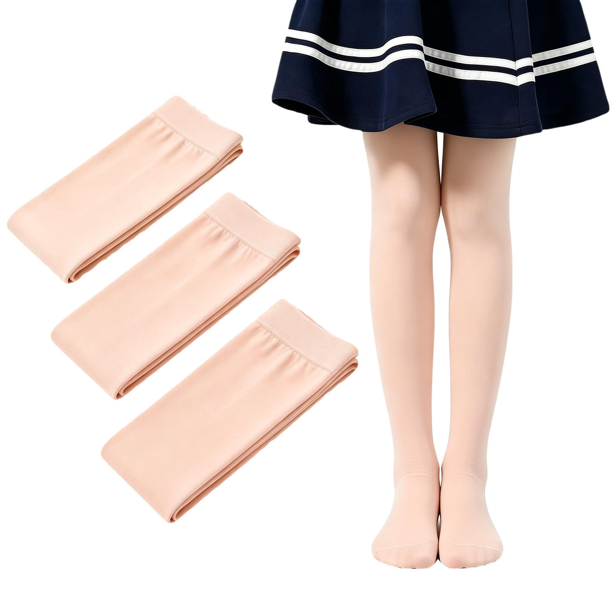 Girls Tights Microfiber Kids School Footed Soft Ballet Dance Pantyhose