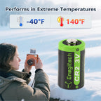 Enegitech CR2 3V Lithium Battery, CR15H270 for Range Finder Golf，CR2 6 Pack