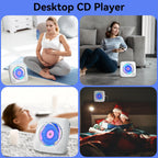 CD Player Portable: Kegaudio CD Players for Home with Speakers Bluetooth