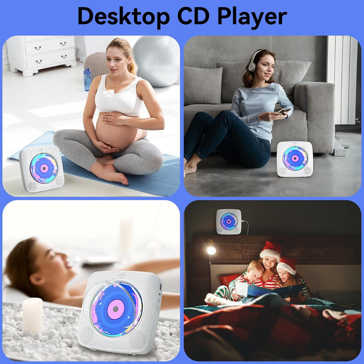 CD Player Portable: Kegaudio CD Players for Home with Speakers Bluetooth
