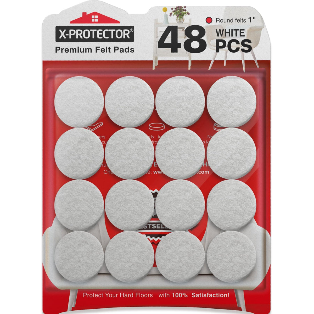 Felt Furniture Pads X-PROTECTOR 133 PCS Premium Furniture Pads - Felt Pads