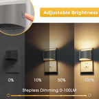 L LOHAS LED Night Lights Plug into Wall, Dimmable Night Light 2 Pack