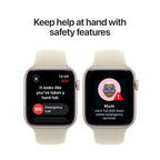 Apple Watch SE 3 GPS 40mm Smartwatch with Starlight Aluminium Case with Starlight Sport Band S/M. Fitness and Sleep Trackers, Heart Rate Monitor, Always-On Display, Water Resistant