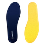 riemot Memory Foam Insoles for Men and Women - Replacement Shoe Inserts Comfort Cushioning for Sports Shoes, Trainers, Sneakers, Work Boots and Walking Shoes, Black with Yellow Base, UK8 / EU42