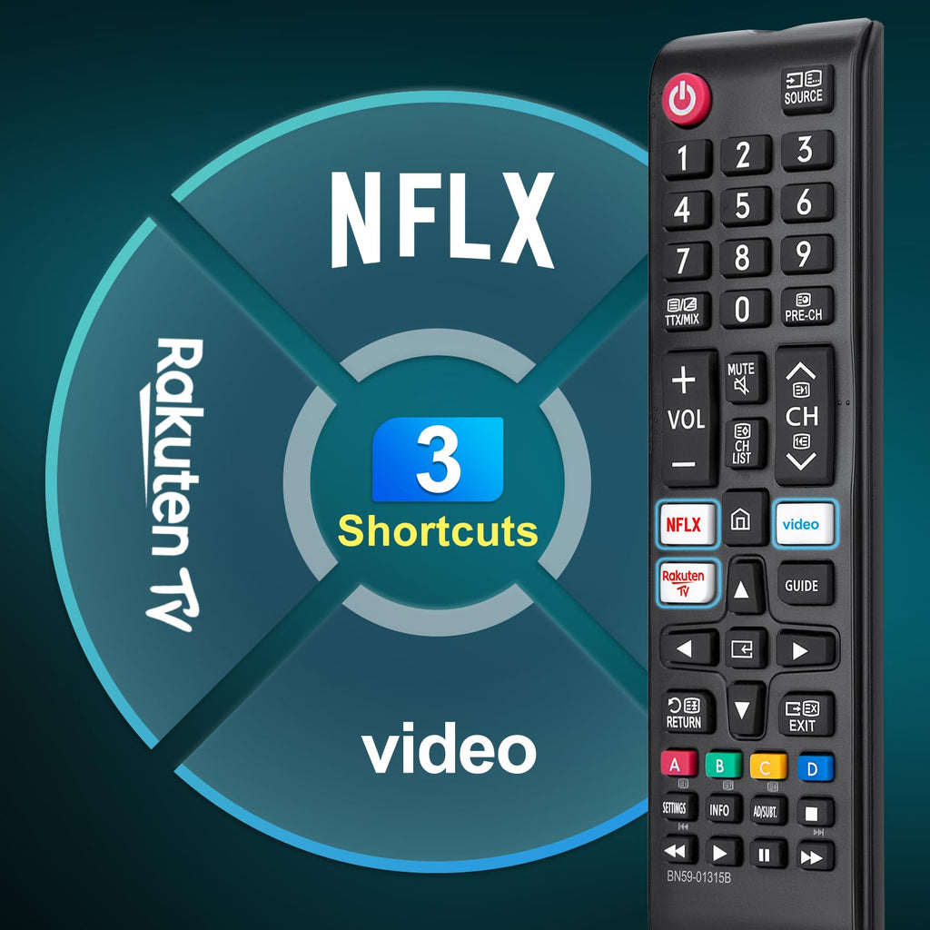 for JVC-TV-Remote-Control, Universal Replacement RM-C3338 for JVC Smart TV