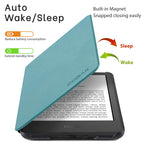 CoBak Case for 6" Kindle 11th Generation 2024 and 2022, Premium PU Leather Smart Cover with Auto Sleep/Wake for Kindle, Black