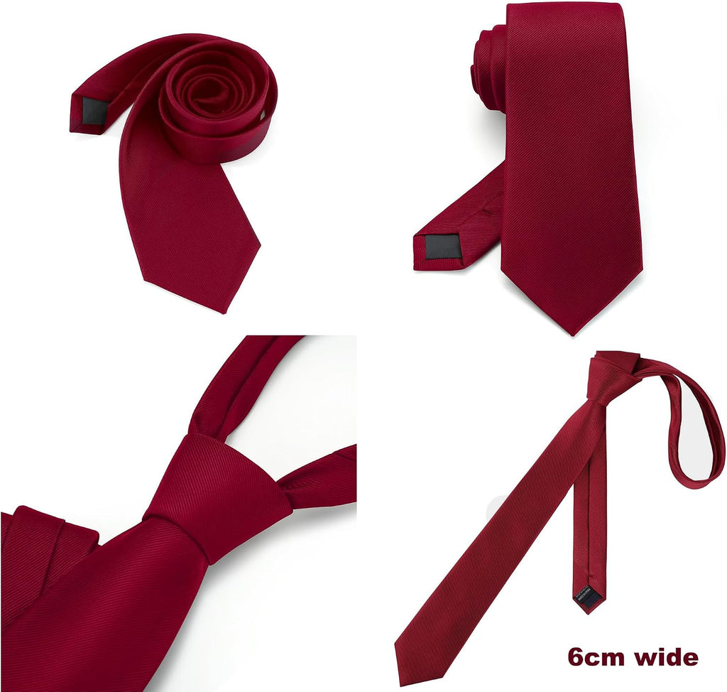 yenlk Men's Classic Necktie, Formal Tie for Weddings, Business and Prom