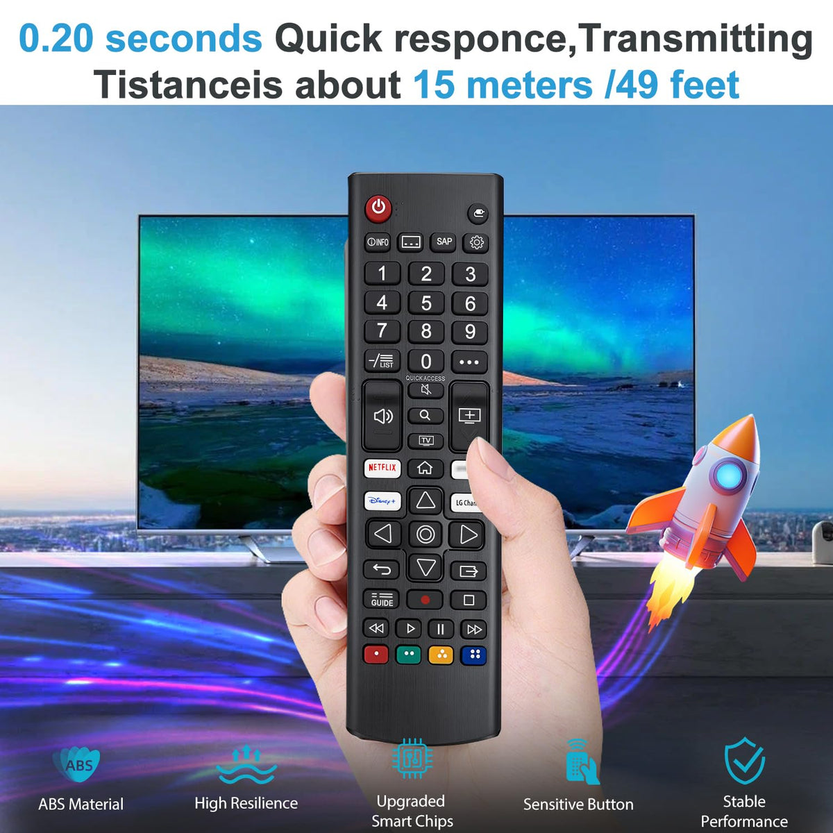 for Samsung TV Remote, for Samsung Smart TV Remote Control Replacement