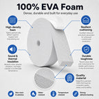 EVA Weather Stripping Foam Insulation Tape with Adhesive Foam Door Seal Weather Strip for Door Frame/Window/Gaps/Insulation/Buffer