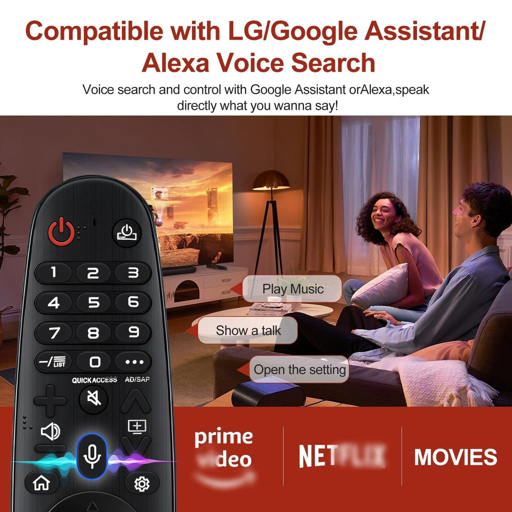 Replacement TCL TV Remote Control RC802N for TCL Android & LCD LED 4K Smart TVs: 32DS520, 40S6000FS, 49S6000FS, 49DP600, F43S5916, 50DP600, H32S5916, U49P6016, U55P6006 – No Setup Required