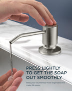 FORIOUS Kitchen Faucet with Cup Washer, Pull Down Sprayer, Brushed Nickel
