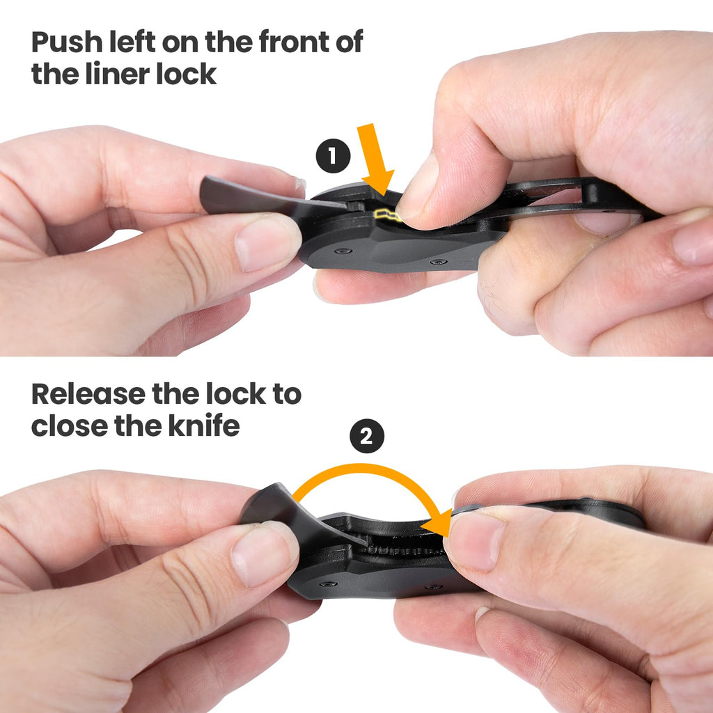 FUNBRO Small Pocket Knife, Cool Box Cutter with 1.34 Inch Sharp Blade