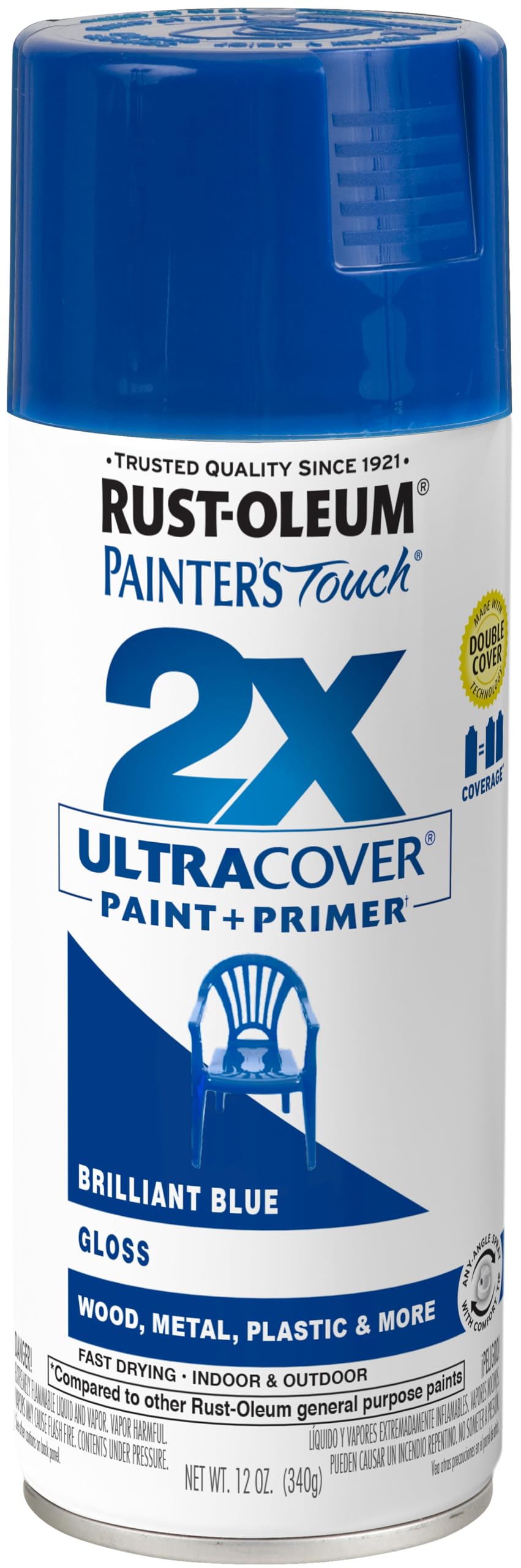 Rust-Oleum 334023-6PK Painter's Touch 2X Ultra Cover Spray Paint, 12 oz, Gloss Almond, 6 Pack