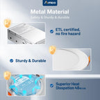 Amico 12 Pack 3 Inch LED Recessed Lighting, Canless Wafer Downlight, White