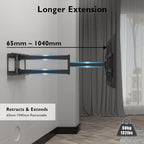 BONTEC Long Reach TV Wall Bracket, 1040 mm TV Mount for 32-75 Inch, 60 kg